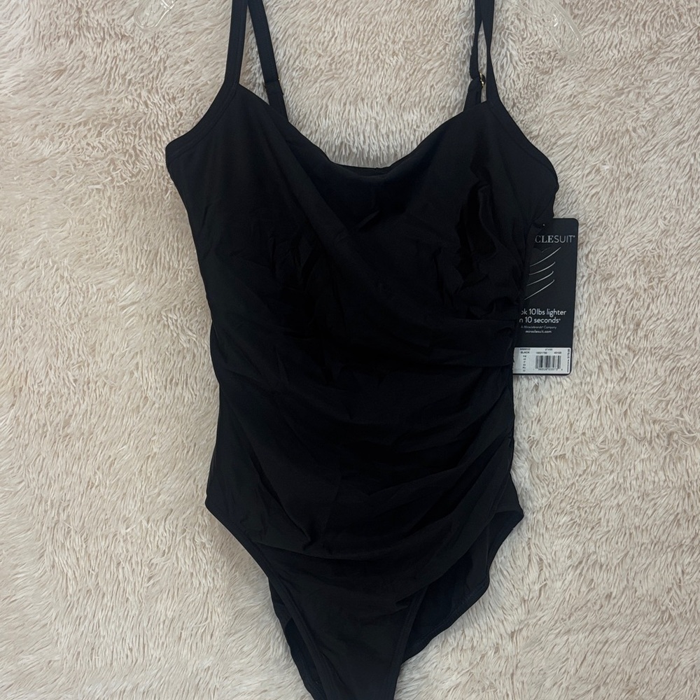 Miraclesuit: One Piece Rock Solid Star Swimsuit Size 16.